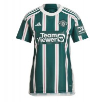 Camisa de Futebol Manchester United Equipamento Secundário Mulheres 2023-24 Manga Curta